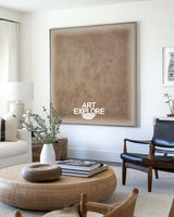 Beige Minimalist Abstract Art Wabi-sabi Monochrome Wall Art Modern Abstract Painting For livingroom