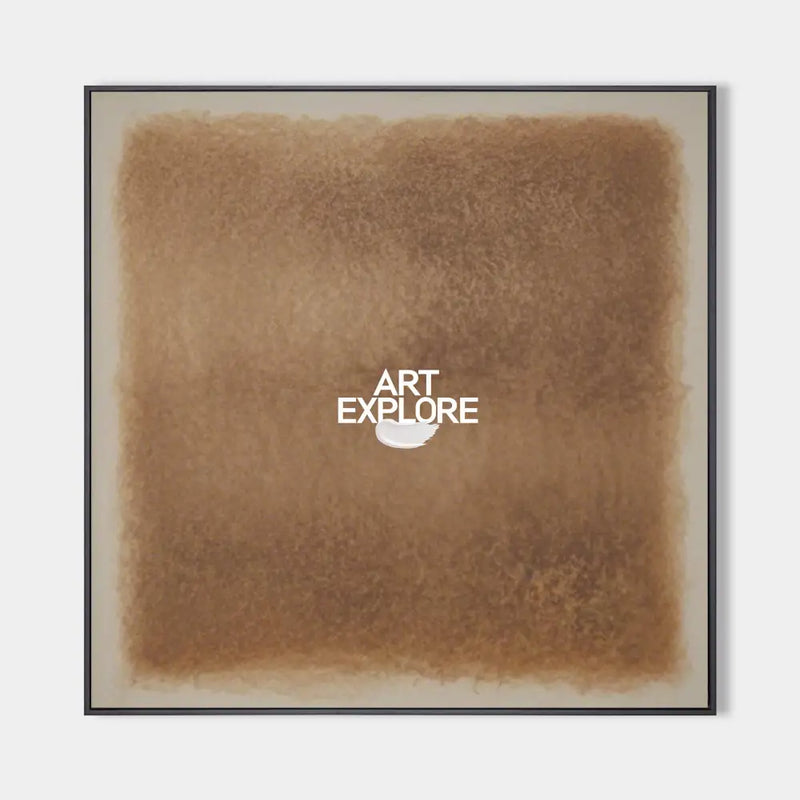 Large Beige Wall Art Gradient Monochrome Color Textured Wall Art Modern Beige Abstract Painting