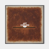 Wabi-sabi Brown Wall Art Large Gradient Monochrome Textured Canvas Art Brown Minimalist Art For Sale