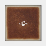 Wabi-sabi Brown Wall Art Large Pure Brown Textured Wall Art Brown Minimalist Art Livingroom Painting