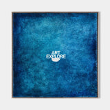 Wabi-Sabi Blue Texture Painting for Modern Living Room Wall | Handmade | ArtExplore