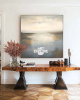 Large Lake Wall Art Texture Landscape Wall Art Luxury Modern Minimalist Landscape Painting For Sale
