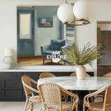 Modern American Art Paintings Room in New York Large Framed Painting Social Realism Oil Painting