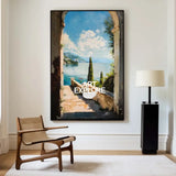 Large Landscape Art Oil Painting Livingroom Canvas Wall Art, Beautiful Impressionistic Painting