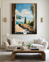 Large Landscape Art Oil Painting Livingroom Canvas Wall Art, Beautiful Impressionistic Painting