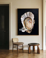 Black Oyster Oil Painting Modern Baroque Oyster Painting Oyster Wall Art Luxurious Artworks For Sale