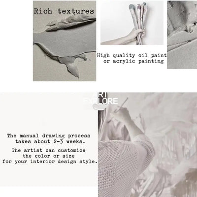 Modern Graffiti Texture Painting #ABAS313 Abstract Art