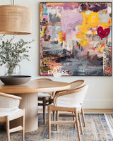 Colorful Graffiti Abstract Artwork – Large Handmade Oil Painting for Modern Interiors | ArtExplore