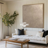 Modern Neutral Canvas Wall Art – Large Textured Painting for Hallway | ArtExplore