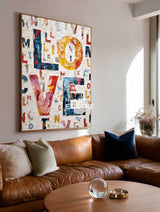 Modern Love Abstract Art #ABAV683