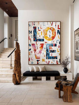 Modern Love Abstract Art #ABAV683