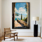 Large Landscape Art Oil Painting Livingroom Canvas Wall Art, Beautiful Impressionistic Painting
