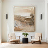 Modern Beige Paintings Wabi-sabi Neutral Abstract Painting Large Biege Wall Art Modern Wall Decor