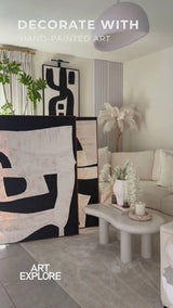 Set of 2 Abstract Art #ABAO70