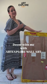 Natural Field Scenery Painting Beige Landscape Texture Wall Art Large Beige Livingroom Painting