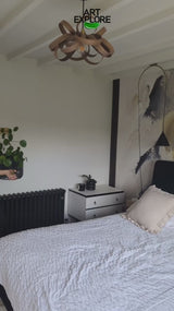 Green Lotus Pond Art Painting Lage Abstract Impressionist Paintings Vertical Artworks