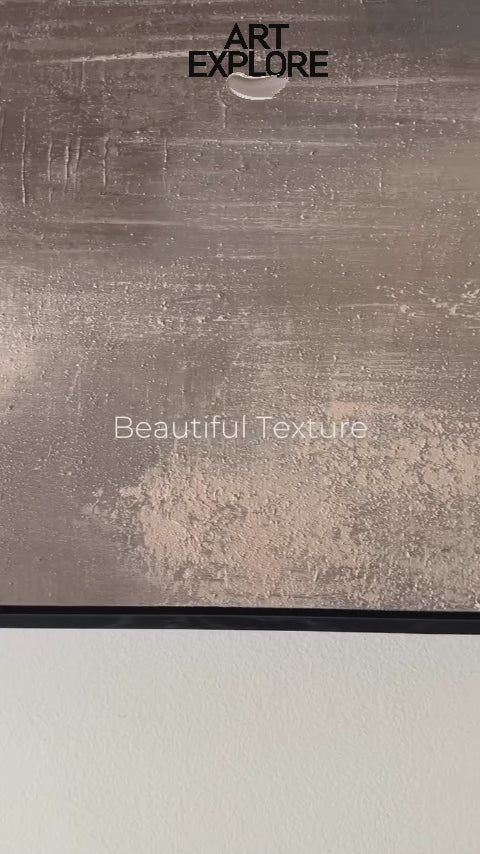 Large Lake Painting Landscape Wall Art Textured landscape paintings Earth Tone Painting