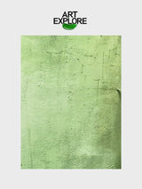 Earthy Green Abstract Painting for Large Interiors | Minimalist Vertical Art | ArtExplore