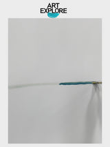 Serene Blue Horizon Handmade Painting – Large Modern Art for Living Room ArtExplore Landscape Wall Art