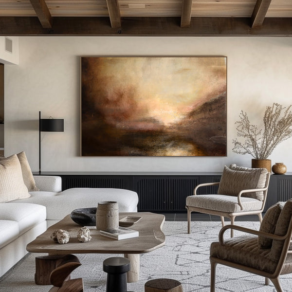 modern large abstract landscape painting acrylic landscape painting beautiful landscape abstract landscape wall art