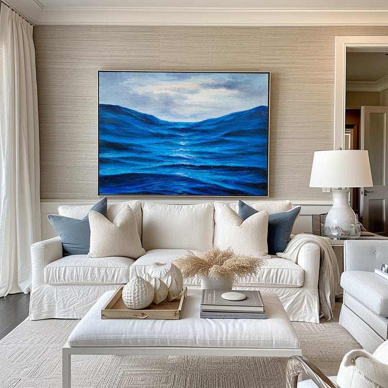 large ocean wall art impressionist seascapes coastal wall art for living room