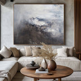 Brown Modern Abstract Landscape Art Abstract Canvas Painting Big Wall Art Decor