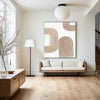 White and Beige Textured Minimalist Wall Art, Large Abstract Canvas Wall Art, Plaster Painting