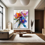 Large Framed Art Flowers Colourful Art Paintings For Wall Custom Canvas Paintings