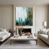 Abstract Green Canvas Painting Large Original Acrylic Abstract Canvas Art Modern Abstract Painting 