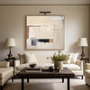 Black And Beige Abstract Painting Minimalist Art Large Horizontal Canvas Paintings For Sale