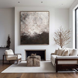 Brown Abstract Painting Grey Wall Paintings Oversized Abstract Canvas Painting Minimalist Abstract Art Large Modern Painting For Living Room