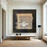 Modern Wabi-Sabi Textured Canvas Painting for Large Wall Decor | ArtExplore