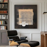 Abstract Textured Square Wall Art for Contemporary Interiors | ArtExplore