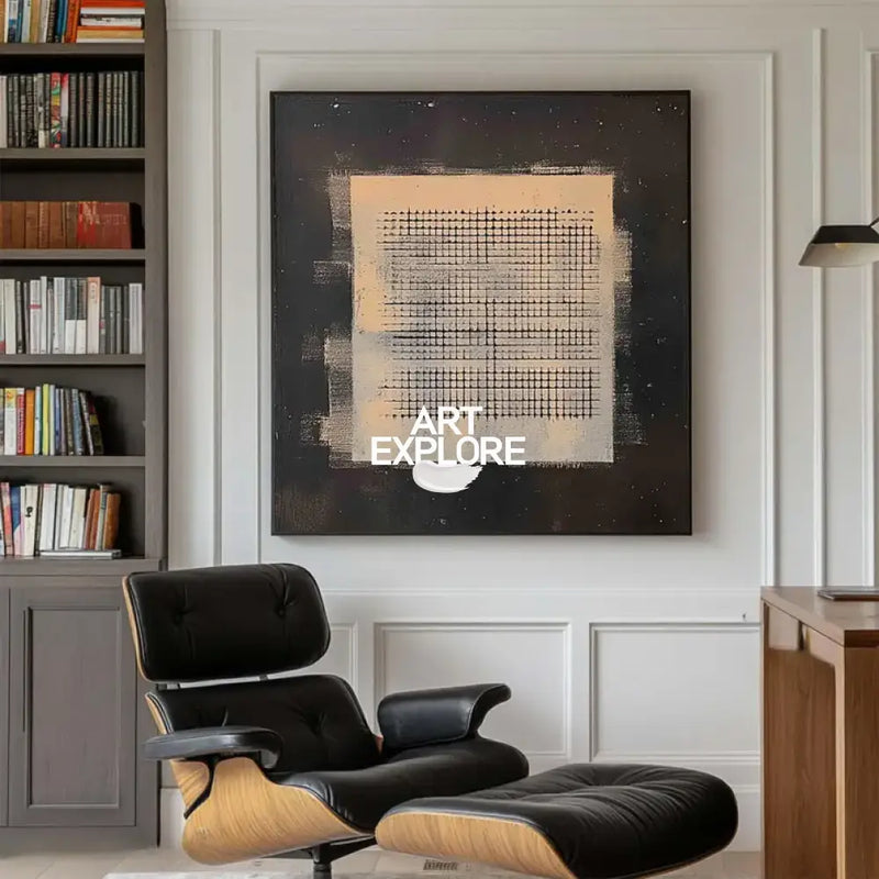 Abstract Textured Square Wall Art for Contemporary Interiors | ArtExplore