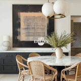 Modern Textured Square Painting for Minimalist Home Aesthetic | ArtExplore