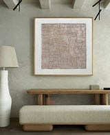 Modern Beige Abstract Art Painting Beige Minimal Painting Modern Abstract Art | Artexplore