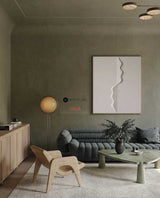 Wabi-sabi Beige Plaster Painting Minimalist Abstract Art Off White Minimalist Plaster Wall Art