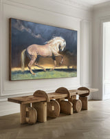 Brown Horse Painting On Canvas Large Horse Canvas Wall Art Original Brown Horse Art