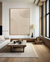 Luxury Beige Textured  Modern Wall Art,Beige Abstract Art Minimalist Wall Art,Abstract Acrylic Painting For Dining Room
