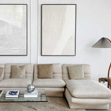 3D White Textured Abstract Art Minimalist Art Large Abstract Modern Minimal Wall Art For Sale
