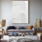 white minimalist wall art abstract art for sale large canvas art for living room