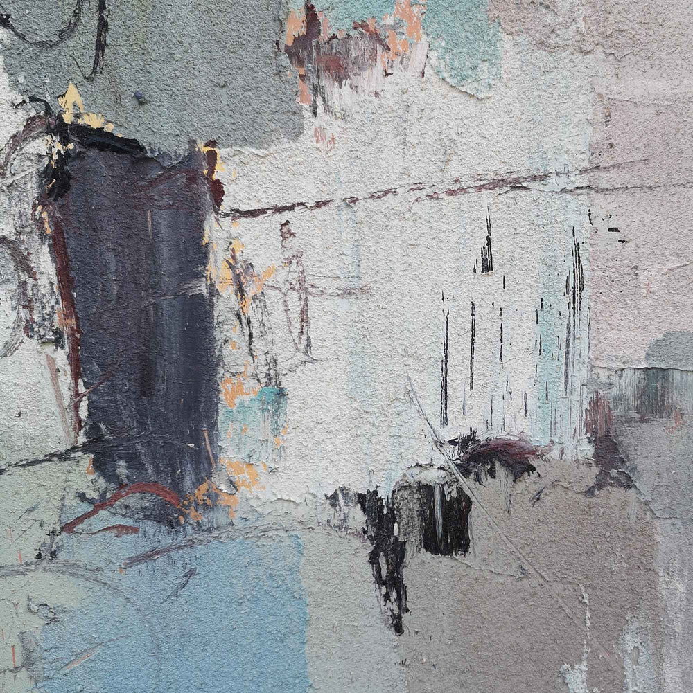 Large Abstract Coastal Canvs Acrylic Seascape Paintings Textured Abstract Painting 