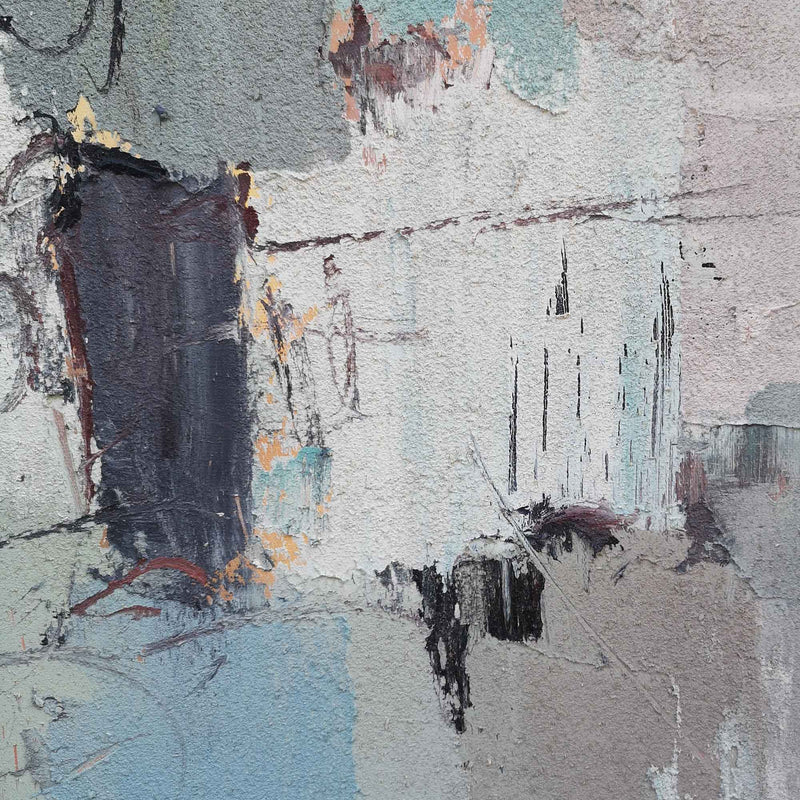 Large Abstract Coastal Canvs Acrylic Seascape Paintings Textured Abstract Painting 