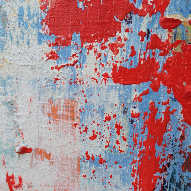 Red Abstract Painting Oversized Abstract Canvas Art Textured Abstract Painting Modern Abstract Painting Large Canvas Art For Living Room