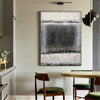 Grey And White Abstract Acrylic Painting On Canvas Gray Abstract Landscape Canvas Art Original Abstract Wall Art