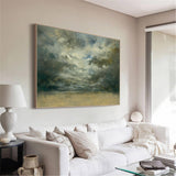 Impressionist Seascape Paintings Large Beach Canvas Wall Art Modern Beach Art