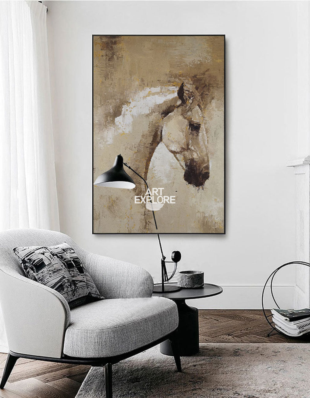 Contemporary Horse Art Abstract Horse Paintings On Canvas Equestrian Art