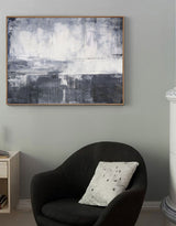 Grey And White Abstract Art Large Grey Wall Art Contemporary Canvas Art