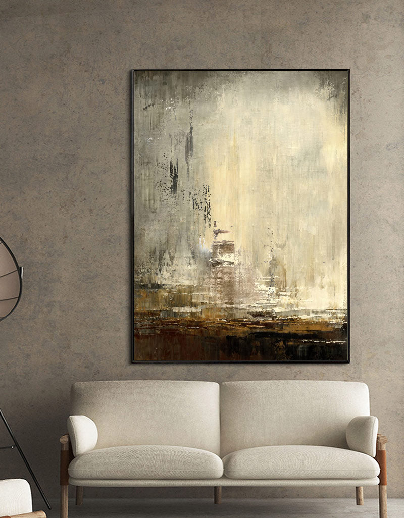 Abstract Skyline Canvas Art Abstract Cityscape Wall Art City Canvas Art