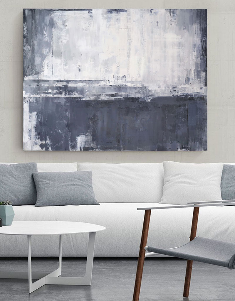 Grey And White Canvas Art Extra Large Canvas Paintings Big Wall Decor